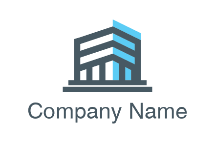 abstract building architecture logo