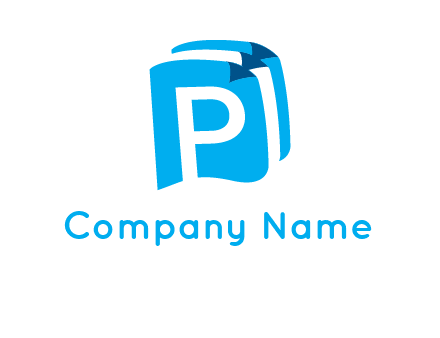 letter p on pages logo